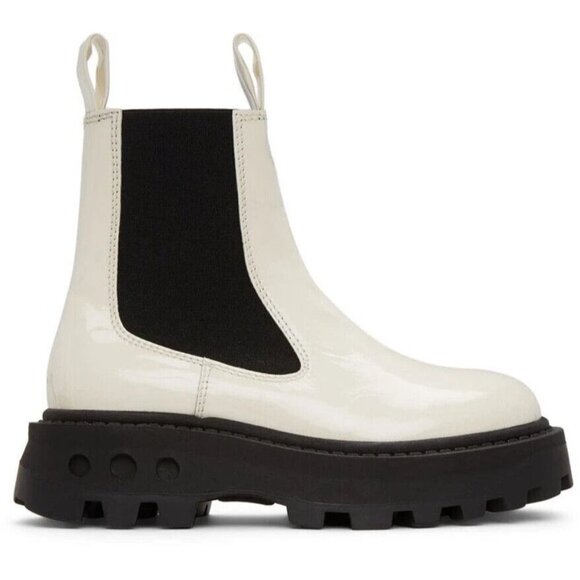 Simon Miller Scrambler Chelsea Boots Size 38 US 8 Womens Macadamia $540 - Picture 1 of 14